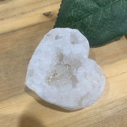 CLEAR QUARTZ CLUSTER HEART