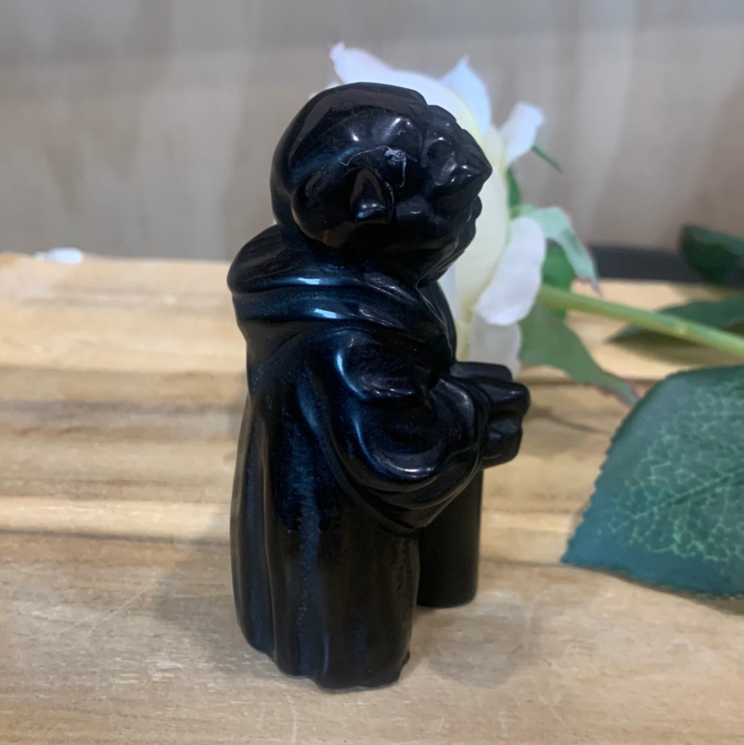 BLACK OBSIDIAN YODA (LARGE)