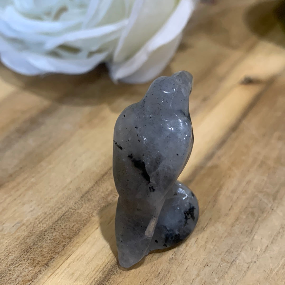 BLACK OBSIDIAN RAVEN (SMALL)