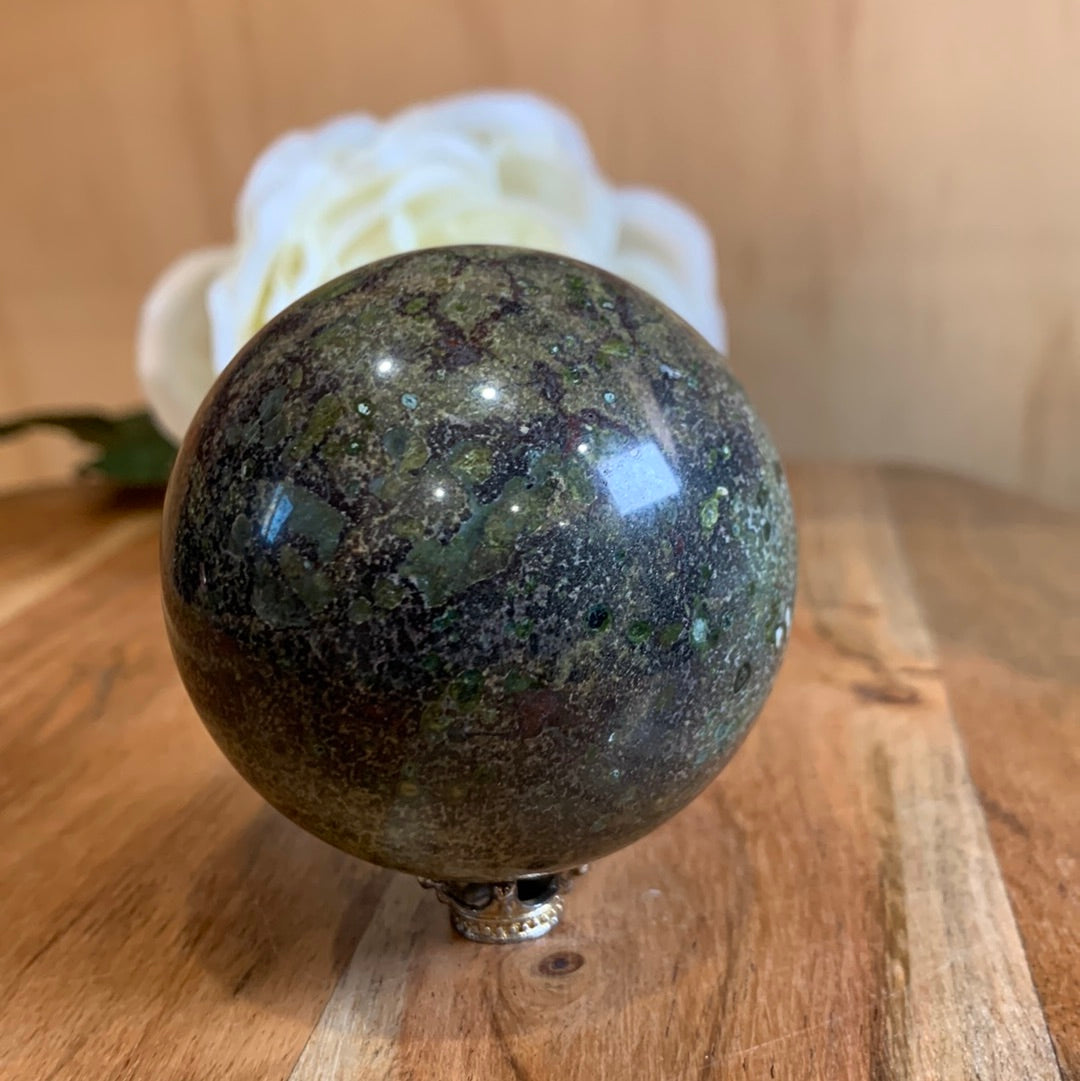 DRAGON BLOODSTONE SPHERE