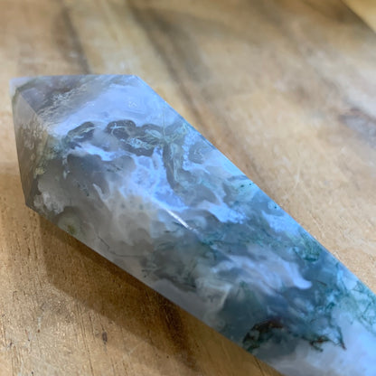 AGATE MOSS WAND (INCLUDING STAND)