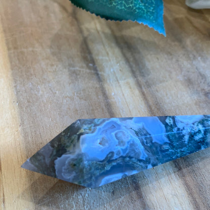 AGATE MOSS WAND (INCLUDING STAND)