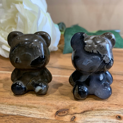 VOLCANO AGATE TEDDY BEARS