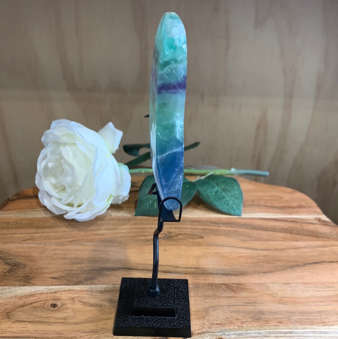 SNOWFLAKE FLUORITE MOONS