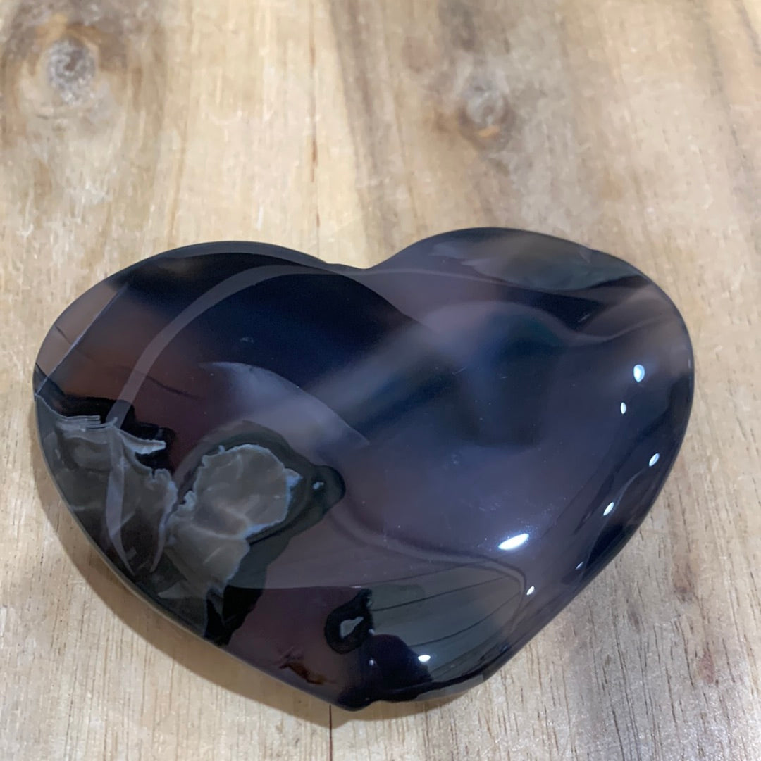 VOLCANO AGATE HEART