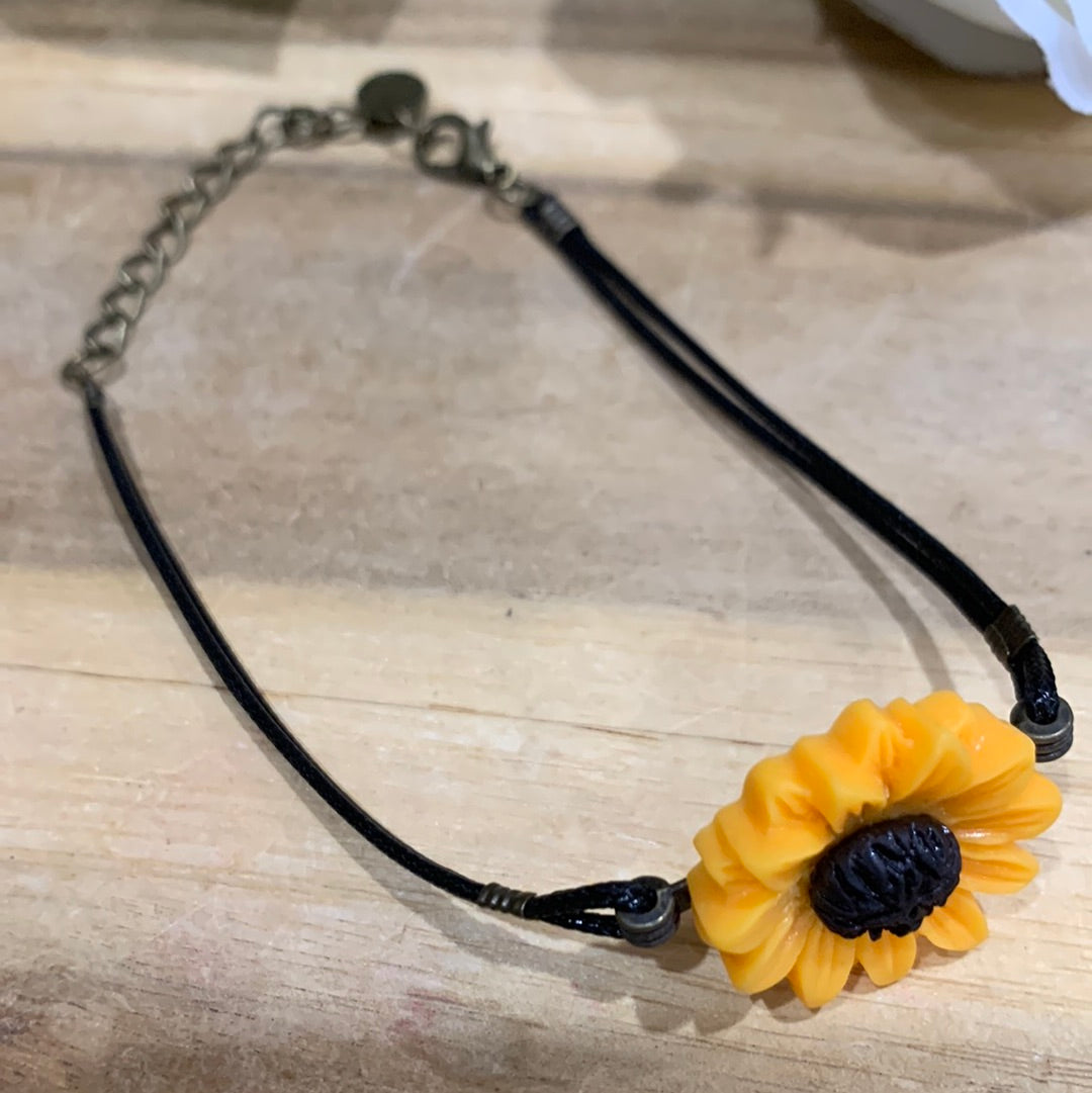 RESIN SUNFLOWER BRACELET