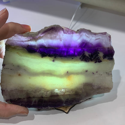 FLUORITE SLICE/SLAB