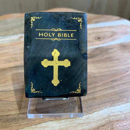 LABRADORITE HOLY BIBLES WITH STAND