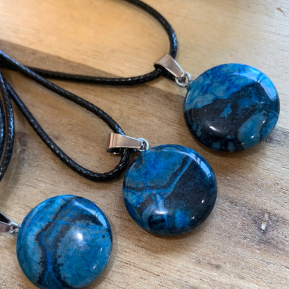 BLUE APATITE PENDANTS