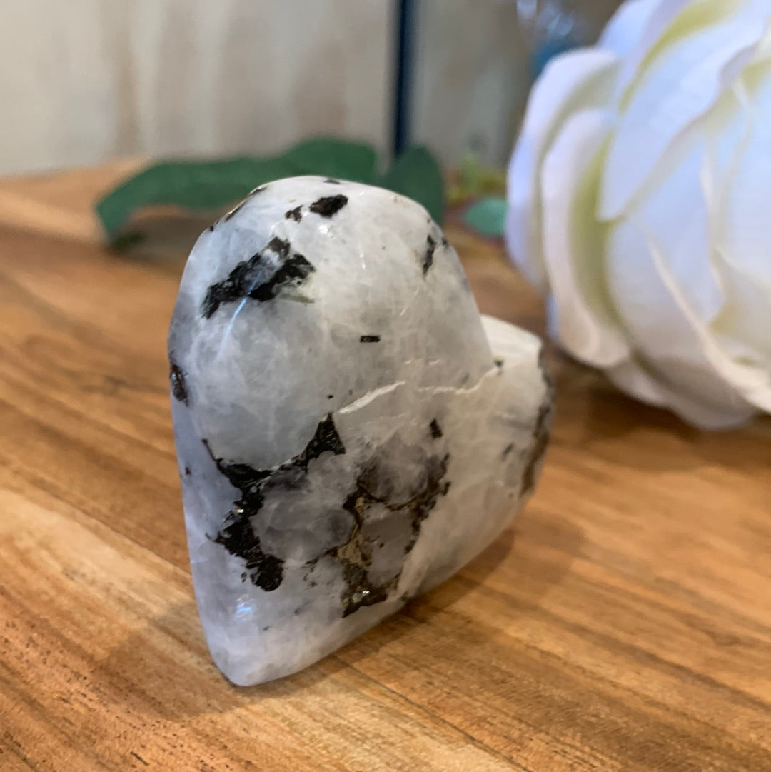 RAINBOW MOONSTONE HEARTS