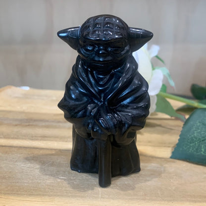 BLACK OBSIDIAN YODA (LARGE)