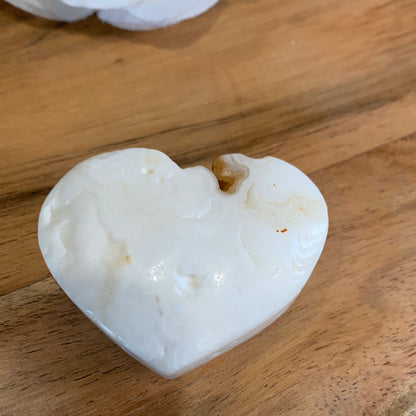 YELLOW CACITE HEARTS & PALMSTONES (WITH UV REACTION)