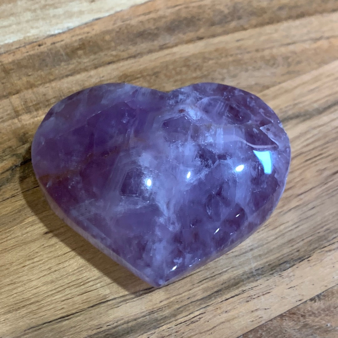 AMETHYST WITH MEXICAN AGATE HEARTS