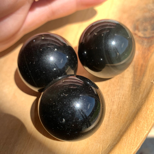 RAINBOW OBSIDIAN SPHERES (SMALL/MEDIUM)