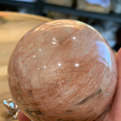 PEACH MOONSTONE SPHERES