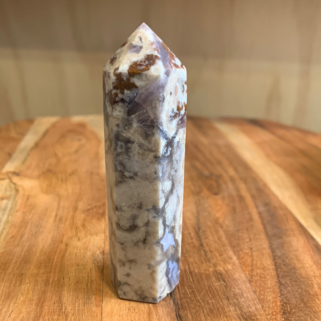 BLUE FLOWER AGATE POINTS