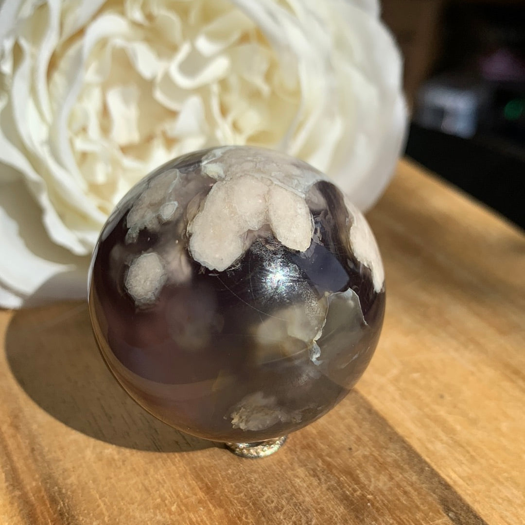 FLOWER AGATE SPHERE