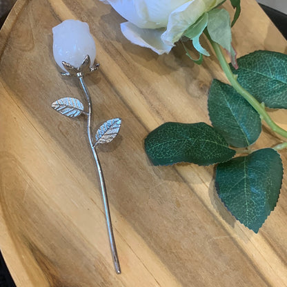 STEMMED CRYSTAL ROSES