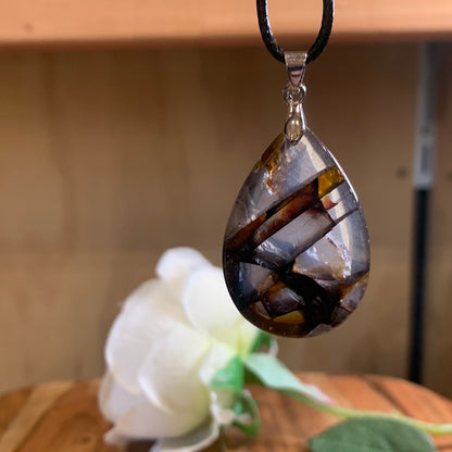 GOLDEN HEALER TEAR DROP PENDANT