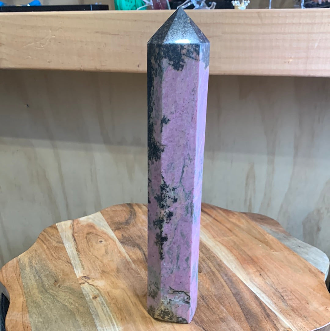 RHODONITE TOWER (A HUGE 1313GRAMS!!!)
