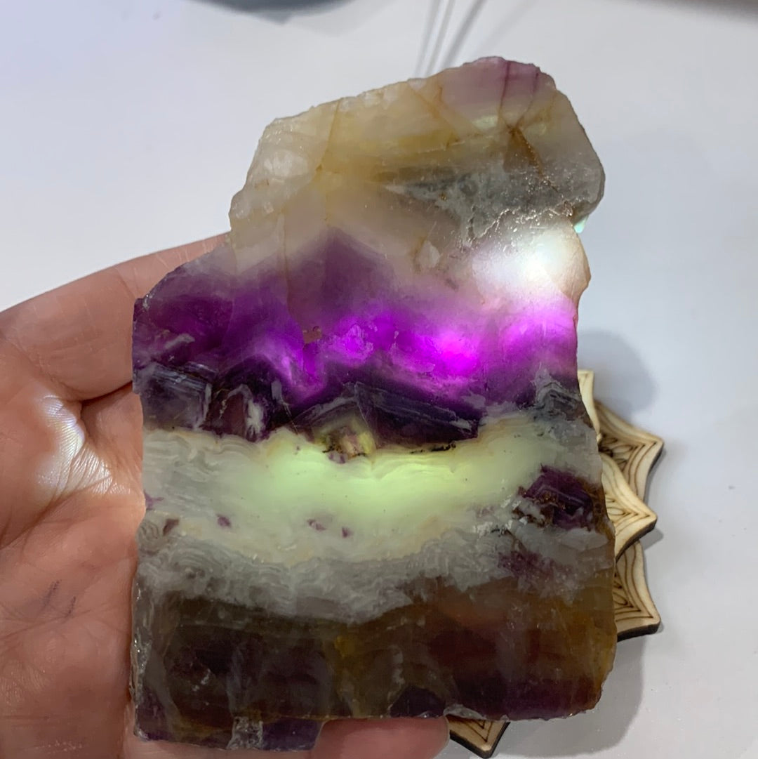 FLUORITE SLICE/SLAB