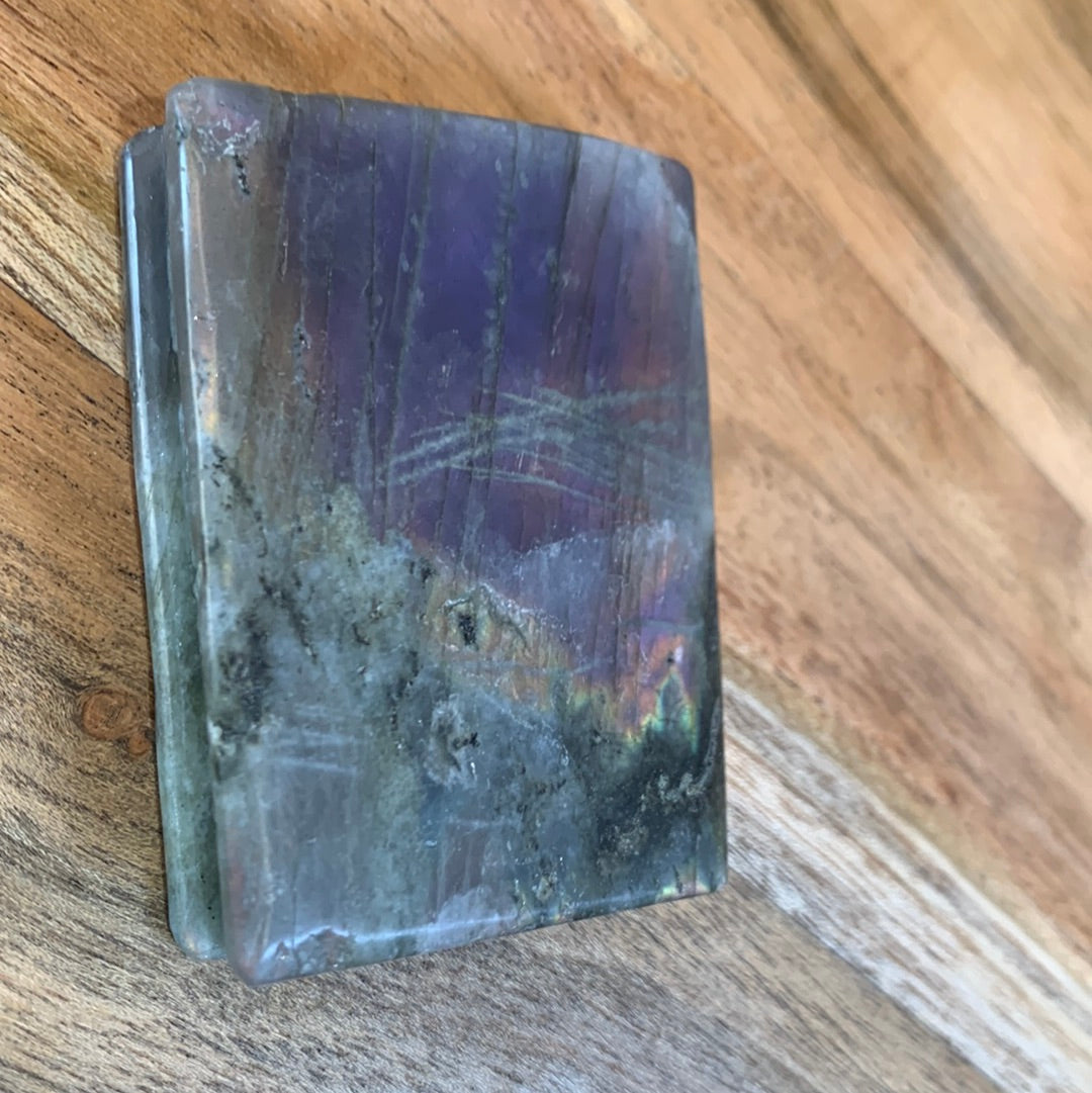 LABRADORITE BIBLE WITH STAND
