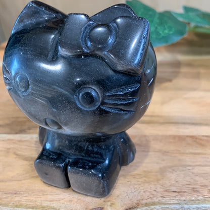SILVER OBSIDIAN HELLO KITTY (LARGE)