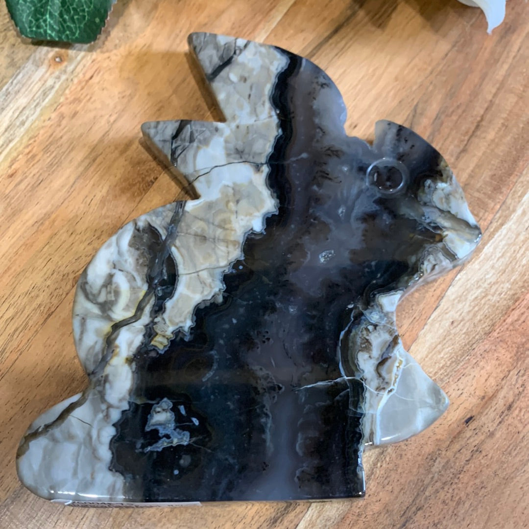 VOLCANO AGATE RABBIT (LARGE)