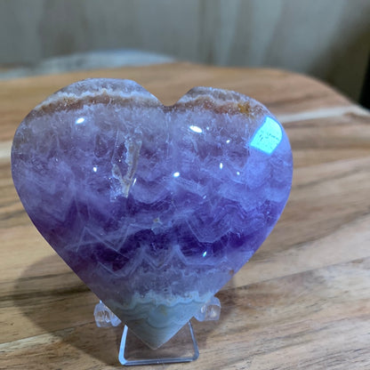 AMETHYST WITH MEXICAN AGATE HEARTS