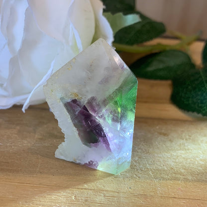 FLUORITE POINTS WITH QUARTZ