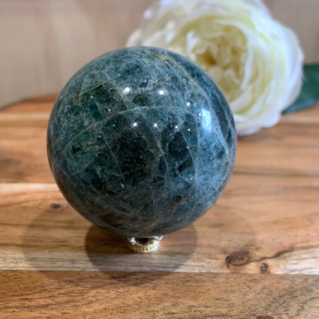 GREEN APATITE SPHERES