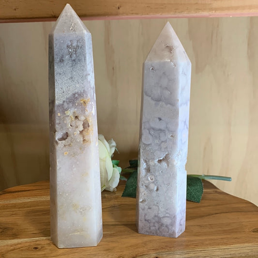 PINK AMETHYST TOWERS (LARGE)