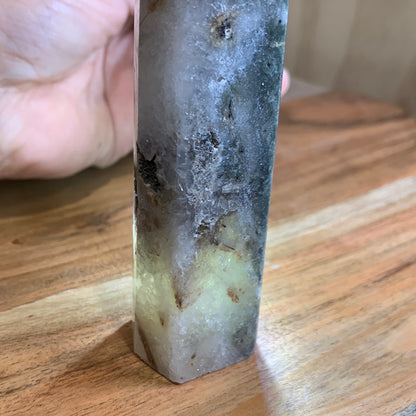 OCEAN JASPER WITH QUARTZ TOWER
