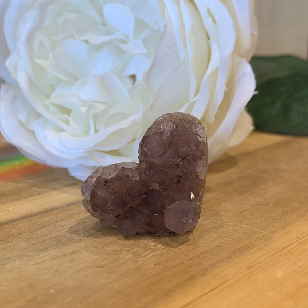 AMETHYST CLUSTER HEARTS