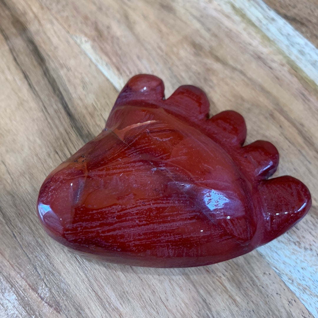 RED JASPER FOOT (SO WEIRD BUT SO CUTE)