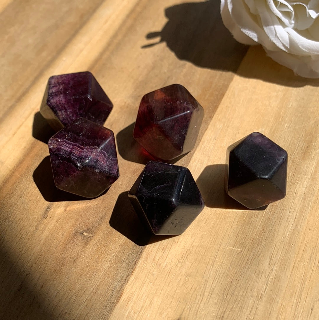 PURPLE FLUORITE DIAMONDCUBE