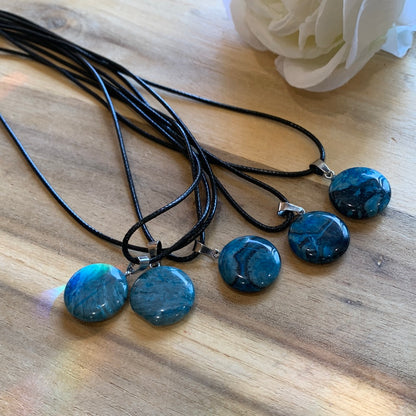 BLUE APATITE PENDANTS