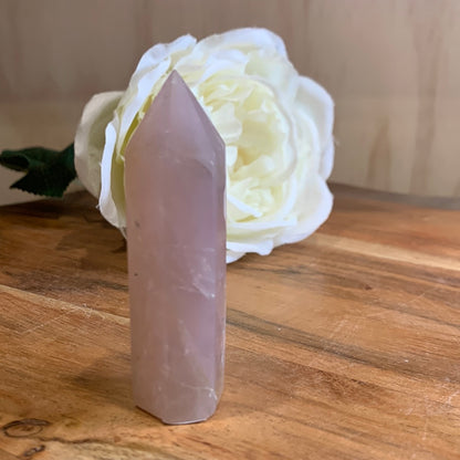 BLUE ROSE QUARTZ POINT