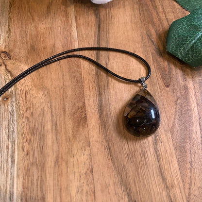 GOLDEN HEALER TEAR DROP PENDANT