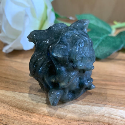 LABRADORITE MEDUSA HEAD