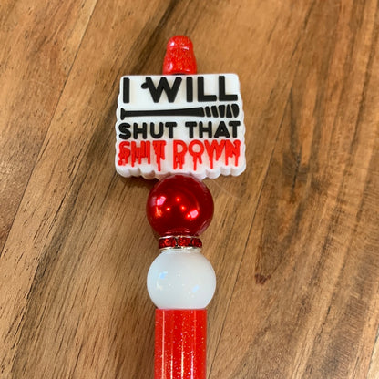 NAUGHTY BEAD PENS (ADULTS ONLY NOT FOR SENSITIVE EYES)