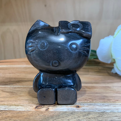 SILVER OBSIDIAN HELLO KITTY (LARGE)