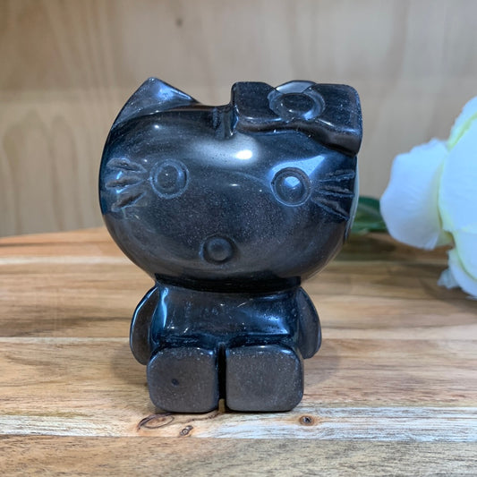SILVER OBSIDIAN HELLO KITTY (LARGE)