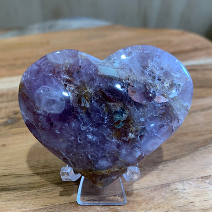 AMETHYST WITH MEXICAN AGATE HEARTS
