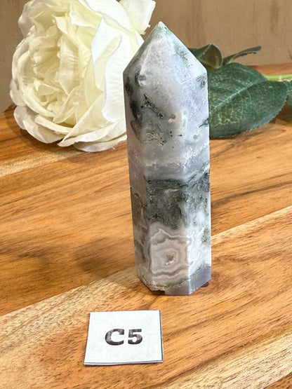 AGATE MOSS POINTS