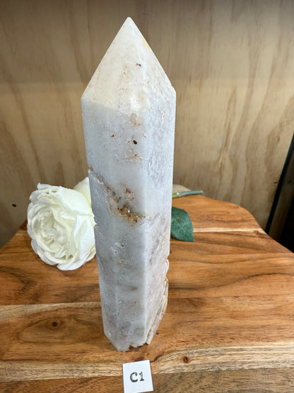 PINK AMETHYST TOWERS (LARGE)