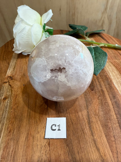 PINK AMETHYST SPHERE