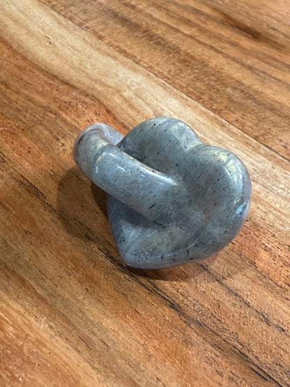 LABRADORITE DOUBLE HEART