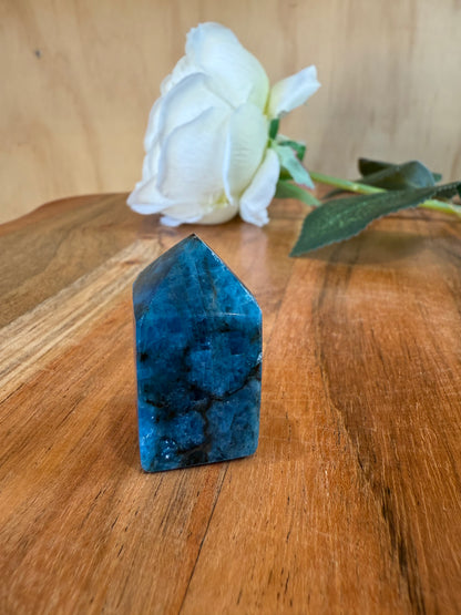 BLUE APATITE POINT