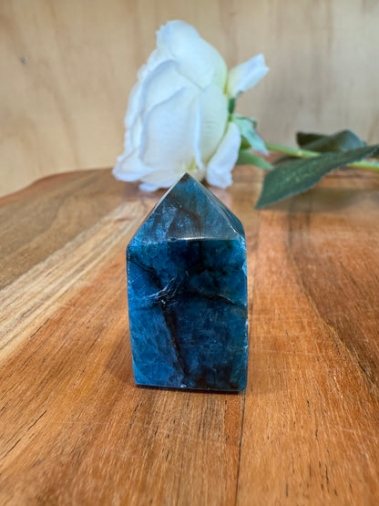 BLUE APATITE POINT